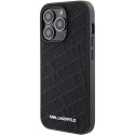 Kryt Karl Lagerfeld QUILTED K Pattern iPhone 15 Pro černý