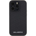 Kryt Karl Lagerfeld QUILTED K Pattern iPhone 15 Pro černý
