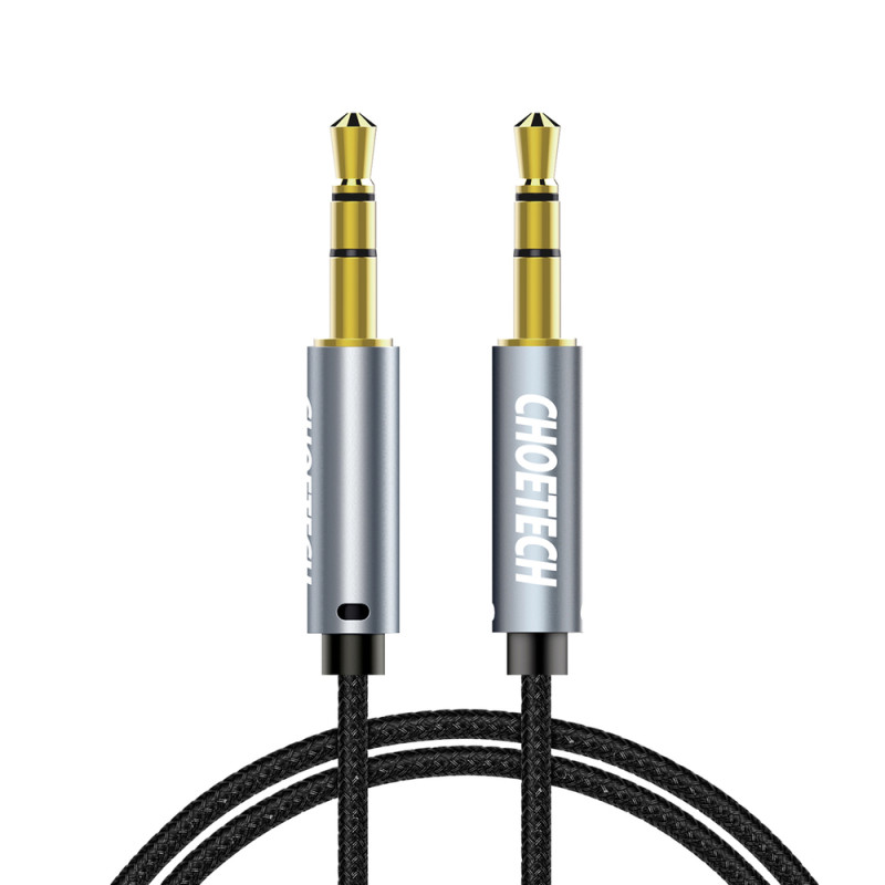 Kabel Choetech AUX002 mini jack 3,5 mm (male) / mini jack 3,5 mm (male) 1,2 m - černý