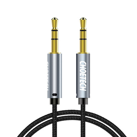 Kabel Choetech AUX002 mini jack 3,5 mm (male) / mini jack 3,5 mm (male) 1,2 m - černý