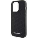 Kryt Karl Lagerfeld QUILTED K Pattern iPhone 15 Pro černý
