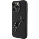 Kryt Karl Lagerfeld KARL SCRIPT iPhone 15 Pro - černý