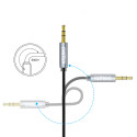 Choetech AUX002 cable mini jack 3.5mm (male) / mini jack 3.5mm (male) 1.2m - black