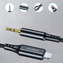 Kabel Choetech AUX007 Lighting / mini jack 3,5 mm 1 m - černý