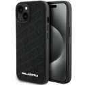 Kryt Karl Lagerfeld QUILTED K Pattern iPhone 15 Plus/14 Plus - černý