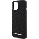 Kryt Karl Lagerfeld QUILTED K Pattern iPhone 15 Plus/14 Plus - černý