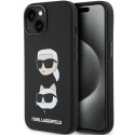 Kryt Karl Lagerfeld SILICONE Karl&Choupette pro iPhone 15 Plus