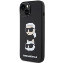 Kryt Karl Lagerfeld SILICONE Karl&Choupette pro iPhone 15 Plus