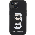 Kryt Karl Lagerfeld SILICONE Karl&Choupette pro iPhone 15 Plus