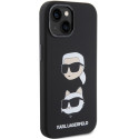Kryt Karl Lagerfeld SILICONE Karl&Choupette pro iPhone 15 Plus