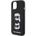 Kryt Karl Lagerfeld SILICONE Karl&Choupette pro iPhone 15 Plus