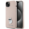 Pouzdro Karl Lagerfeld CHOUPETTE pro iPhone 15 Plus / 14 Plus - růžo