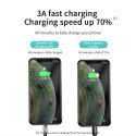 Kabel Joyroom Sharp Series S-M411 USB-A / micro USB 3A 2 m s indikátorem nabíjení - černý