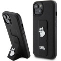 Kryt Karl Lagerfeld Gripstand Saffiano pro iPhone 15 černý