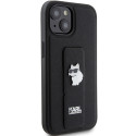 Kryt Karl Lagerfeld Gripstand Saffiano pro iPhone 15 černý