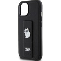 Kryt Karl Lagerfeld Gripstand Saffiano pro iPhone 15 černý