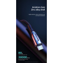Joyroom Sharp Series S-M411 USB-A / micro USB 3A 2m Cable with Charging Indicator - Black