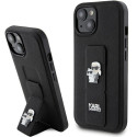 Kryt Karl Lagerfeld Gripstand Saffiano iPhone 15 - black