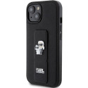 Kryt Karl Lagerfeld Gripstand Saffiano iPhone 15 - black