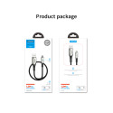 Kabel Joyroom Sharp Series S-M411 USB-A / micro USB 3A 2 m s indikátorem nabíjení - černý