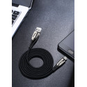 Kabel Joyroom Sharp Series S-M411 USB-A / micro USB 3A 2 m s indikátorem nabíjení - černý