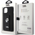 Kryt Karl Lagerfeld Gripstand Saffiano iPhone 15 - black