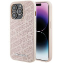 Kryt Karl Lagerfeld QUILTED K Pattern iPhone 15 Pro Max - růžový