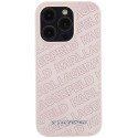 Kryt Karl Lagerfeld QUILTED K Pattern iPhone 15 Pro Max - růžový