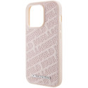 Kryt Karl Lagerfeld QUILTED K Pattern iPhone 15 Pro Max - růžový