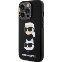 Kryt Karl Lagerfeld SILICONE Karl&Choupette iPhone 15 Pro Max - black