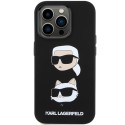 Kryt Karl Lagerfeld SILICONE Karl&Choupette iPhone 15 Pro Max - black