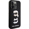 Kryt Karl Lagerfeld SILICONE Karl&Choupette iPhone 15 Pro Max - black