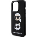 Kryt Karl Lagerfeld SILICONE Karl&Choupette iPhone 15 Pro Max - black