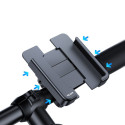 JOYROOM JR-ZS252 Plně kovový mechanický držák telefonu na kolo/motorku, černý