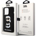 Kryt Karl Lagerfeld SILICONE Karl&Choupette iPhone 15 Pro Max - black