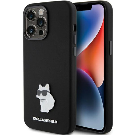Kryt Karl Lagerfeld CHOUPETTE pro iPhone 15 Pro Max - black