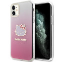 Kryt Hello Kitty IML Gradient iPhone 11 / XR - růžový