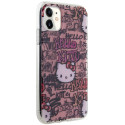 Kryt Hello Kitty IML Tags Graffiti iPhone 11/XR - růžový