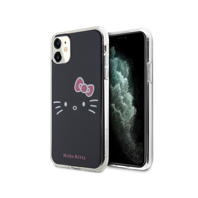 Kryt Hello Kitty IML KITTY FACE pro iPhone 11 / XR - black