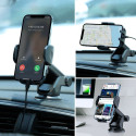 JOYROOM JR-ZS259 Držák s teleskopickým výsuvným ramenem na palubní desku a čelní sklo, černý