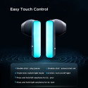 TWS Joyroom JR-TC1 IceLens Series wireless headphones with LED lights - white