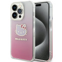 Kryt Hello Kitty IML Gradient pro iPhone 14 Pro - růžový