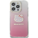 Kryt Hello Kitty IML Gradient pro iPhone 14 Pro - růžový