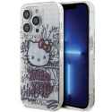 Kryt Hello Kitty IML Graffiti pro iPhone 14 Pro - bílý