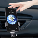 [RETURNED ITEM] Gravity smartphone car holder, black air vent grille (YC08)