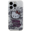 Kryt Hello Kitty IML Graffiti pro iPhone 14 Pro - bílý