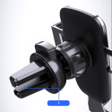 [RETURNED ITEM] Gravity smartphone car holder, black air vent grille (YC08)