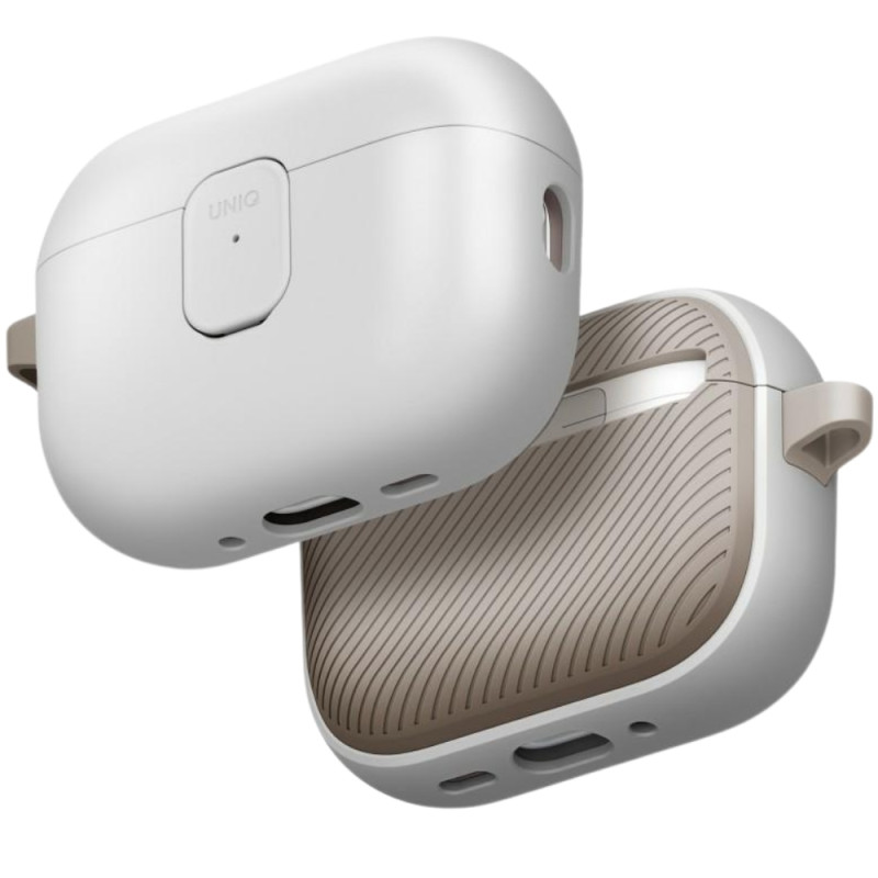 Pouzdro UNIQ CLYDE pro AirPods Pro 3rd Gen - šedá-béžová