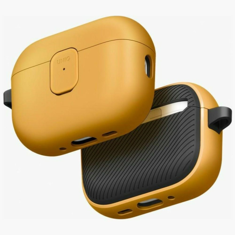 Pouzdro UNIQ Clyde pro AirPods Pro 3rd Gen - žlutá/světle šedá
