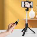 Selfie tyč WRY1S teleskopický stativ 0,7 m pro telefon - černá